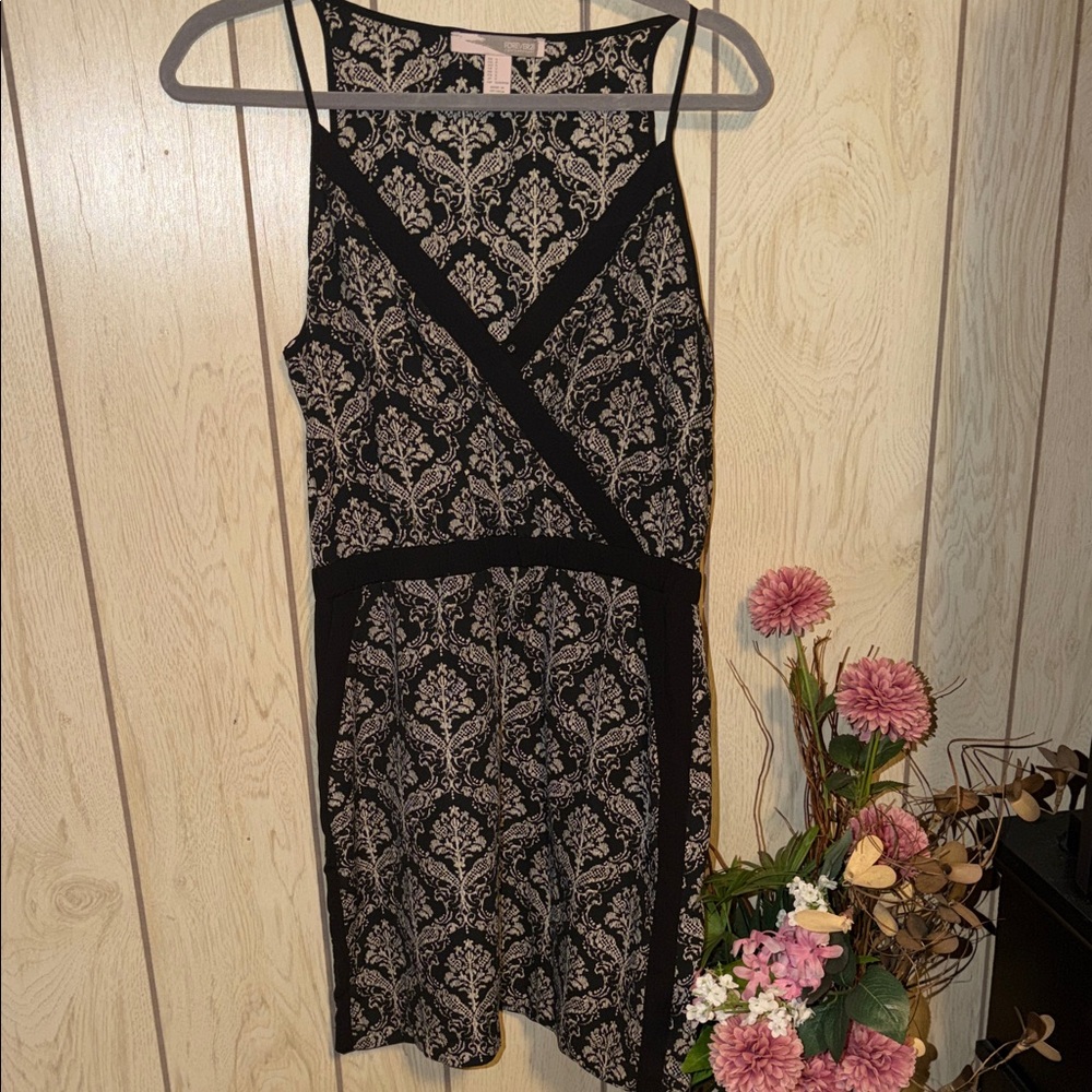 Forever 21 Black and Cream Mini Dress
